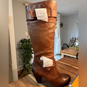 Arturo Chiang genuine leather knee-high boots